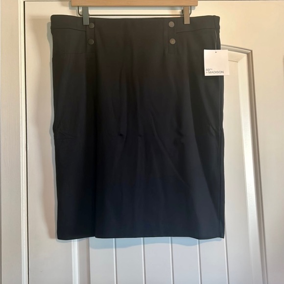 NEW 89th + Madison Women’s Black Skirt XL - Picture 1 of 6